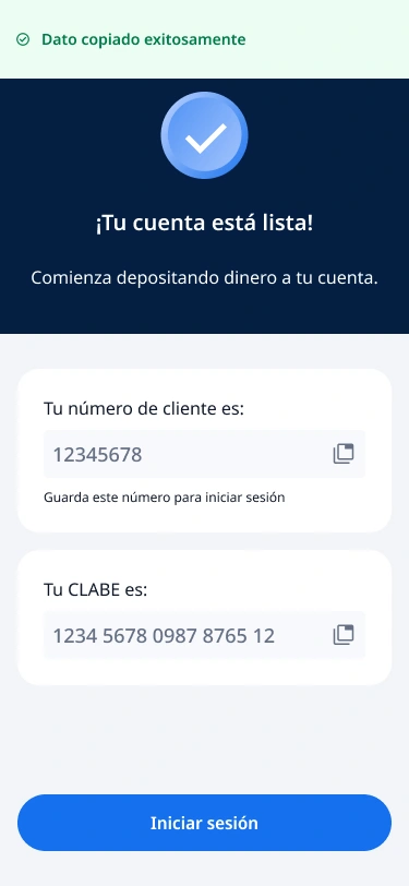 Teléfono contrato de apertura